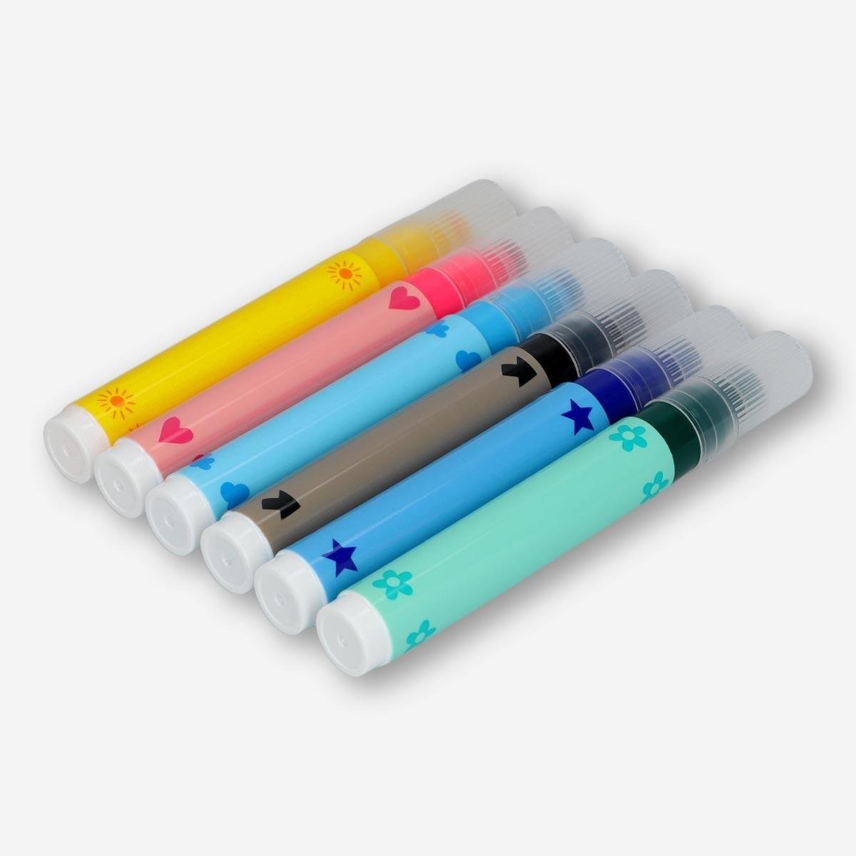 Multicolour markers with stamp