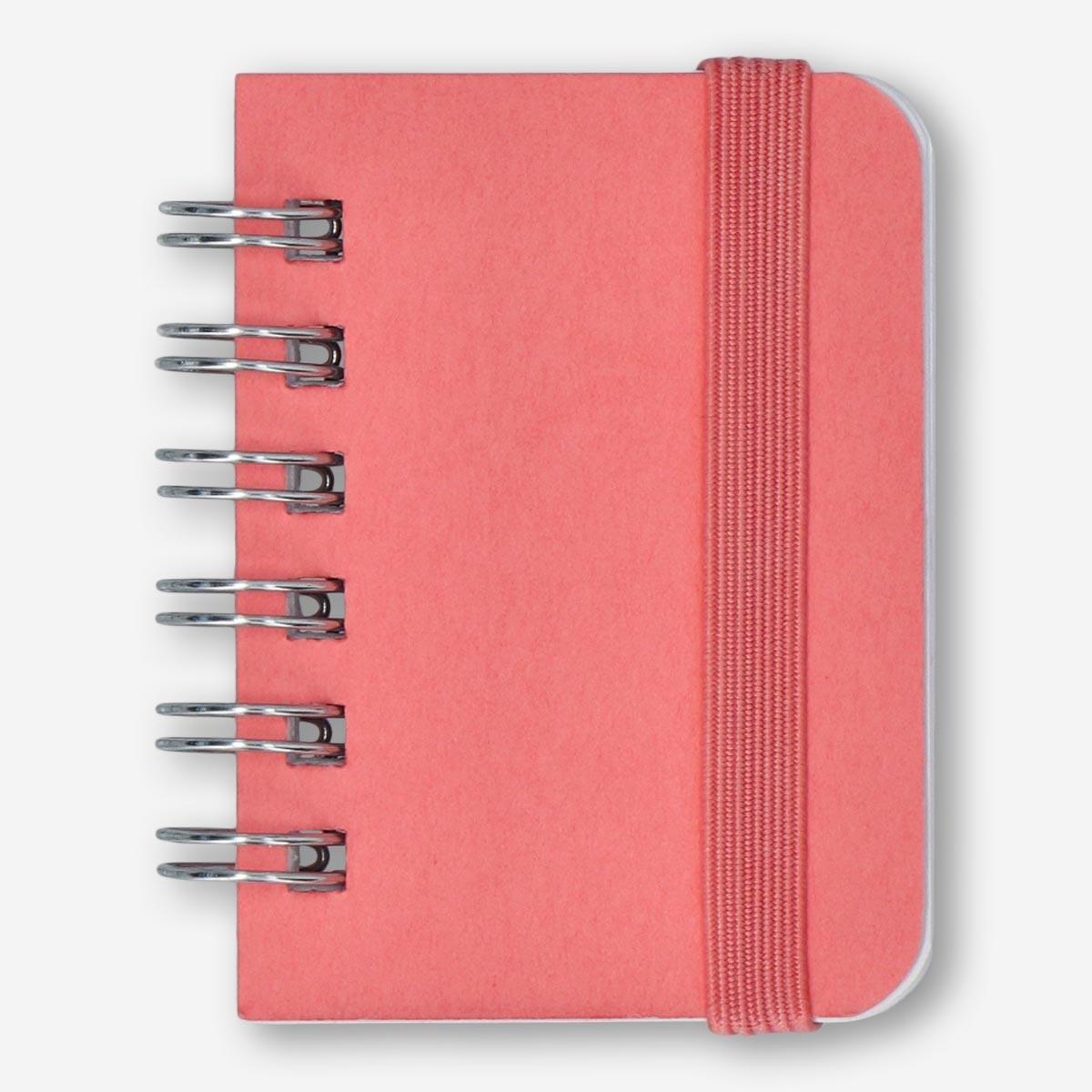 Pink mini notebook