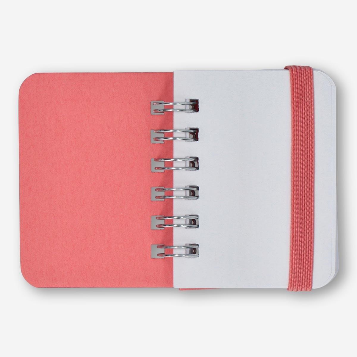 Pink mini notebook