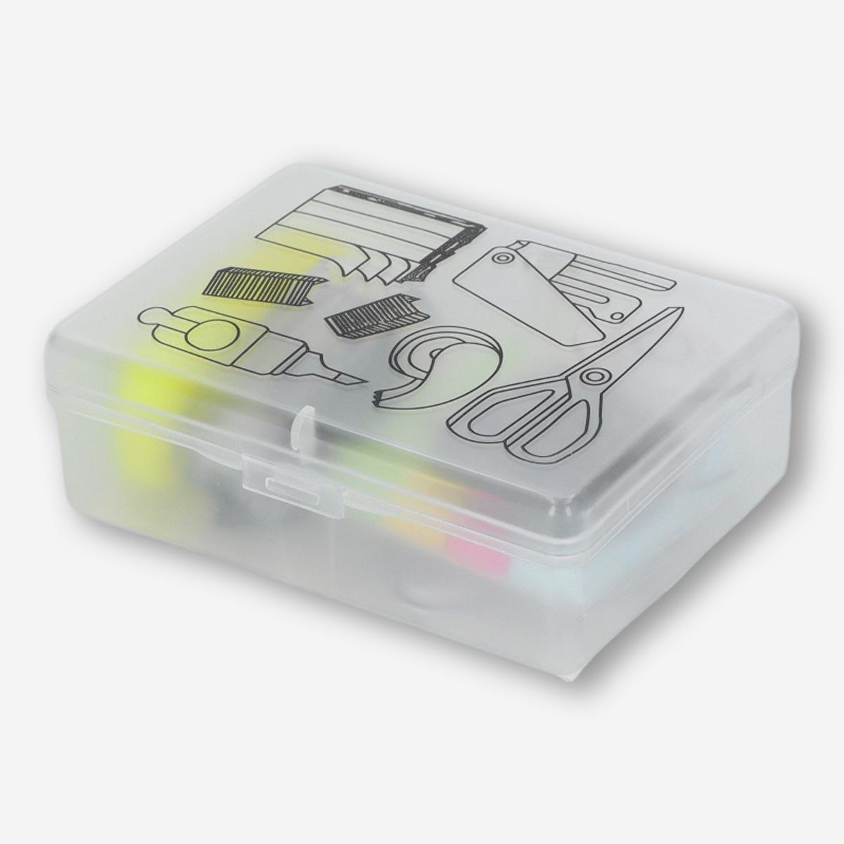 Multicolour Plastic Stationery Set