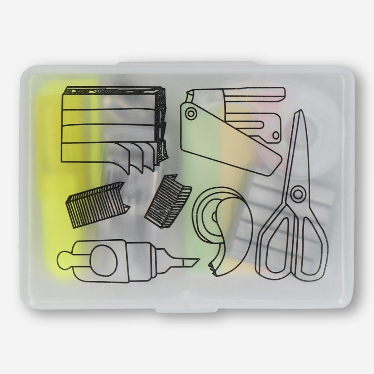 Multicolour Plastic stationery set