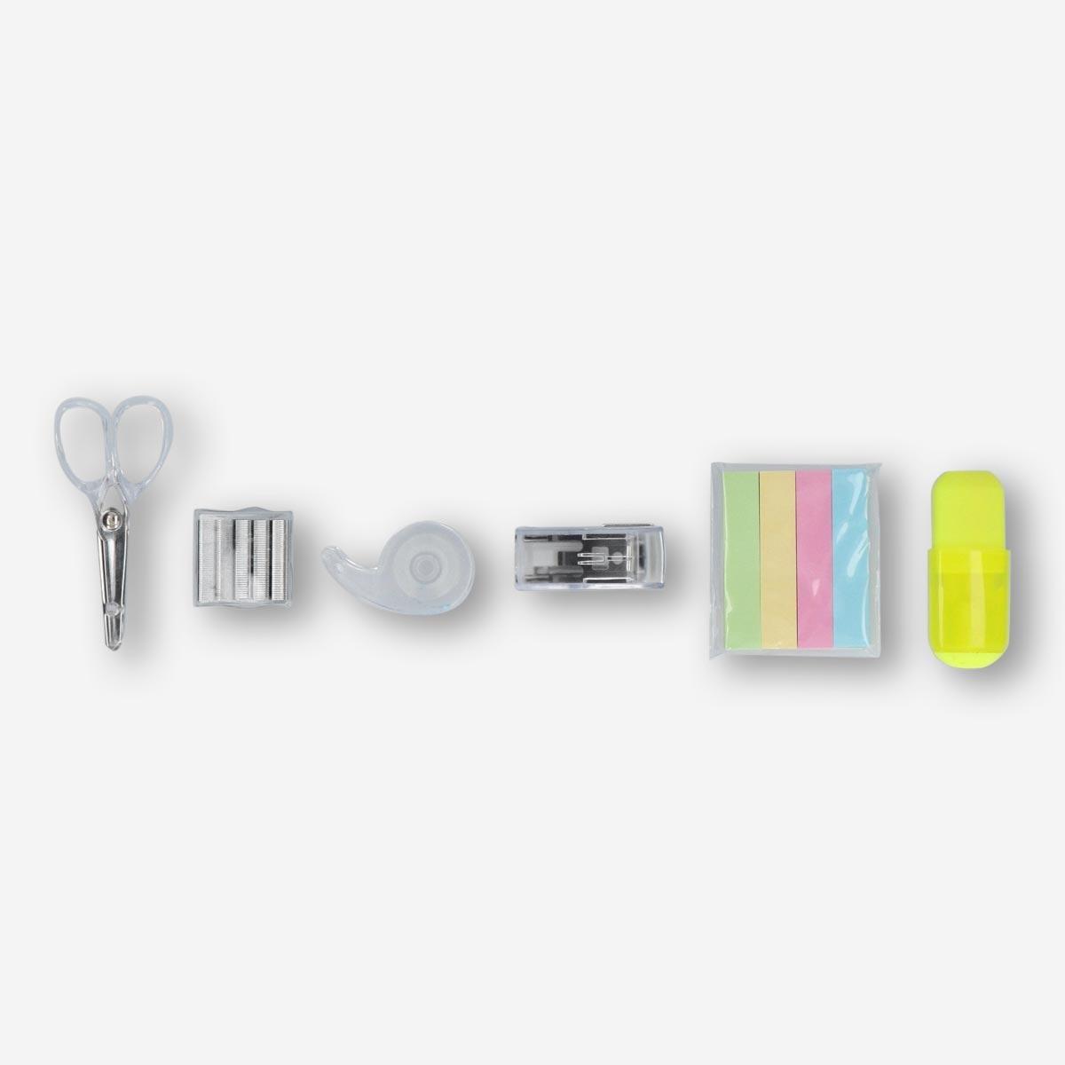 Multicolour Plastic stationery set