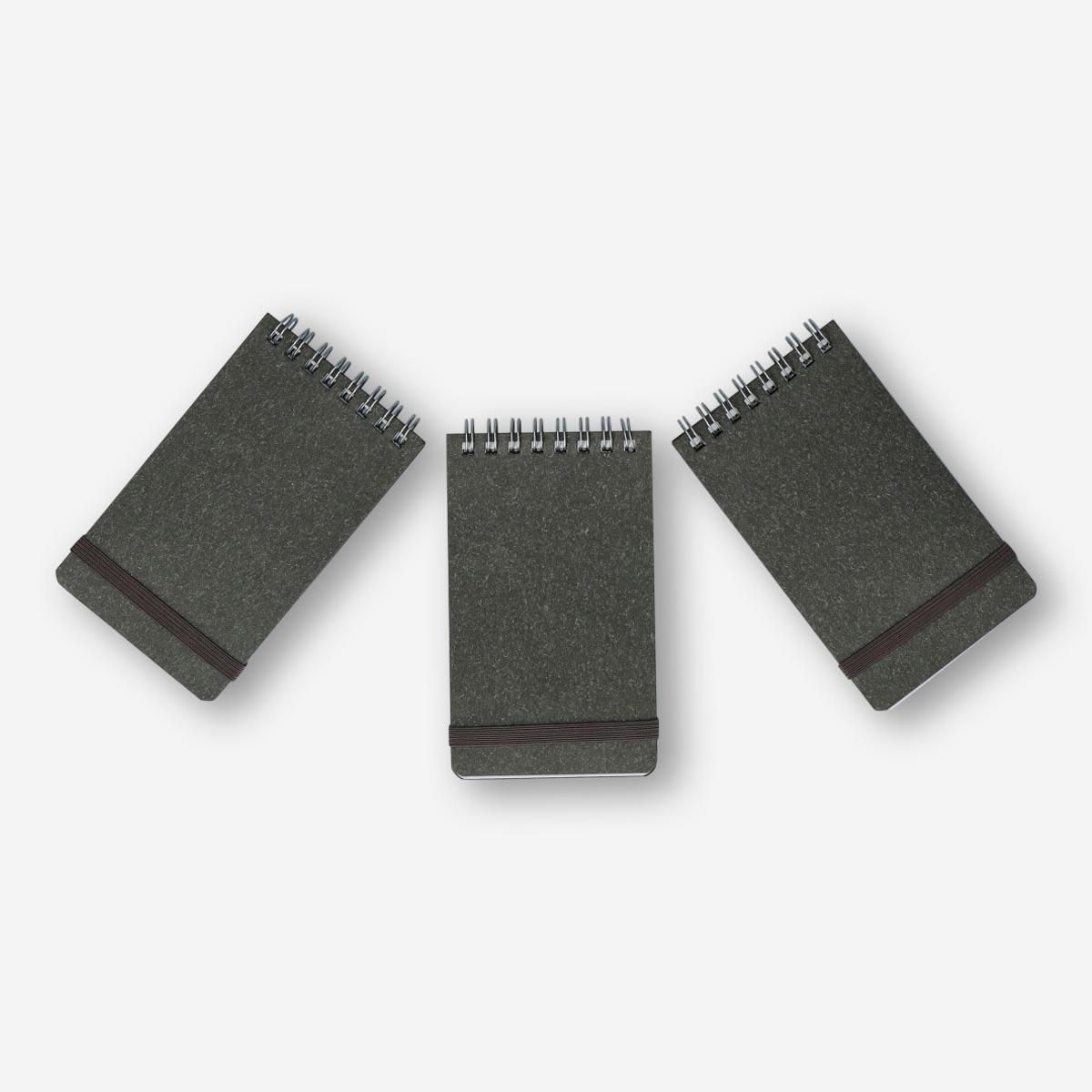 Black lined paper notepad