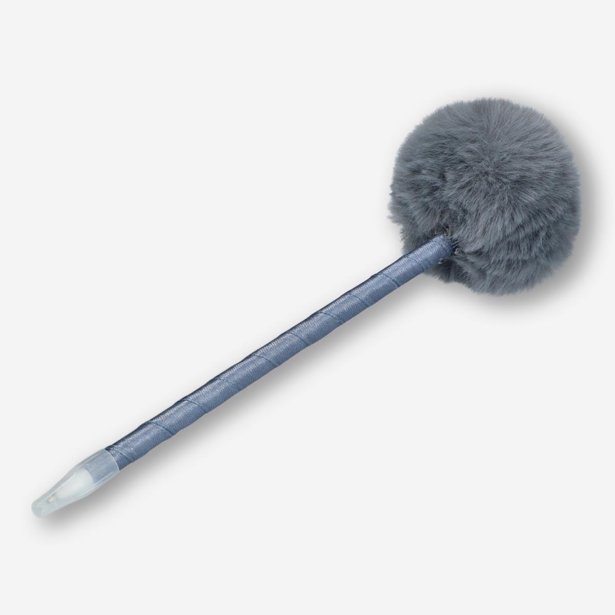 Black pom-pom ballpoint pen