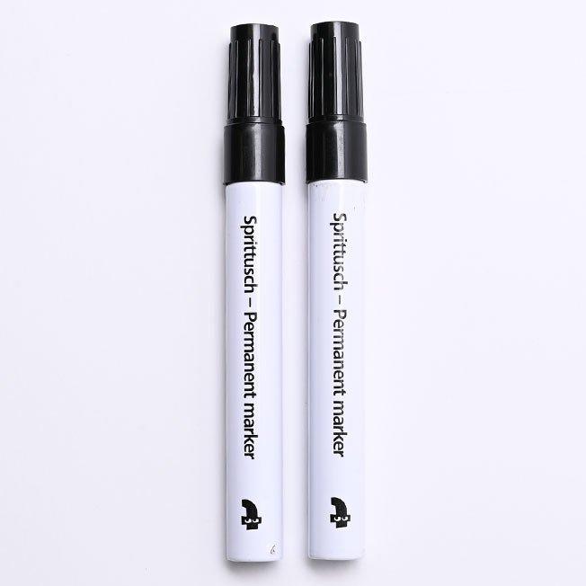 Black permanent marker. 2 pcs