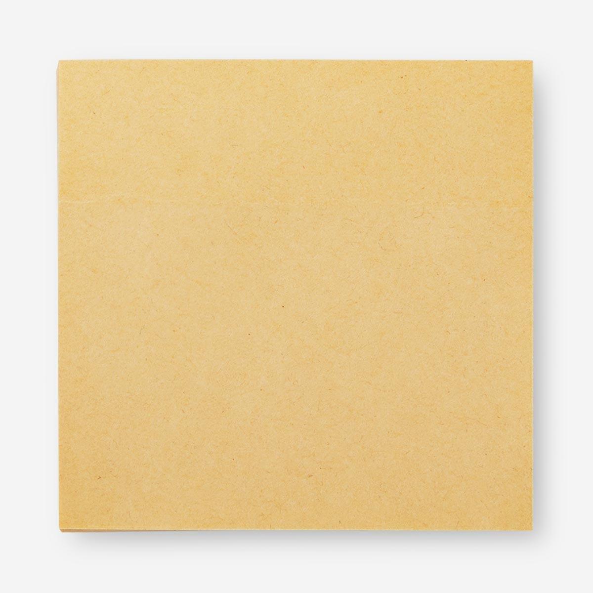 Beige sticky memos