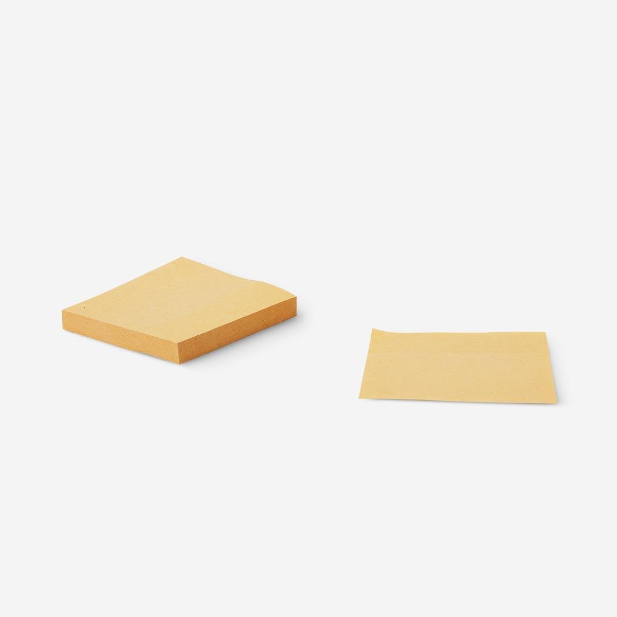 Beige sticky memos