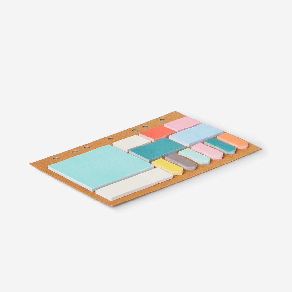Multicolour sticky memos