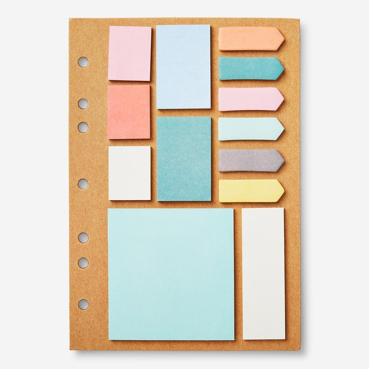 Multicolour sticky memos