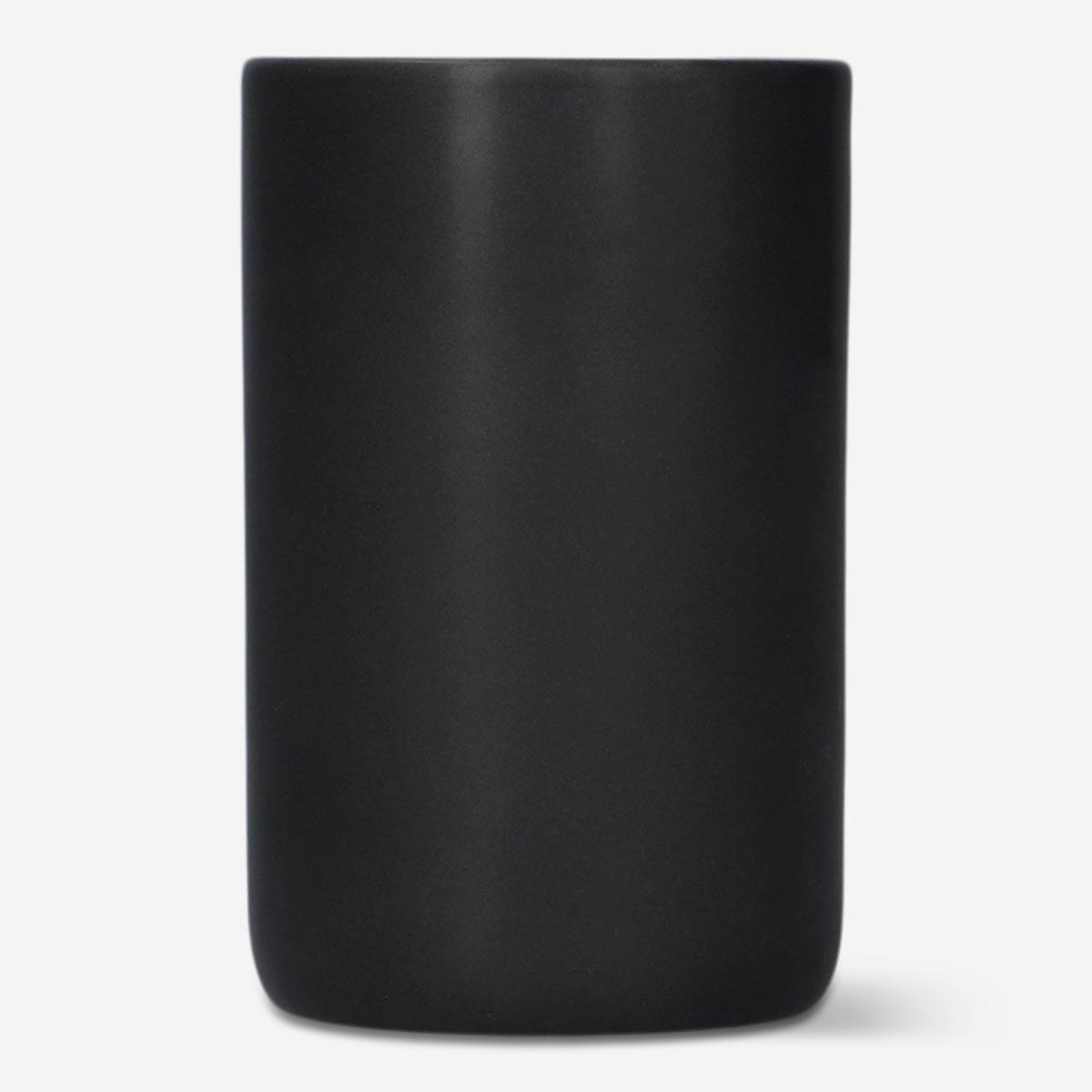 Black toothbrush mug