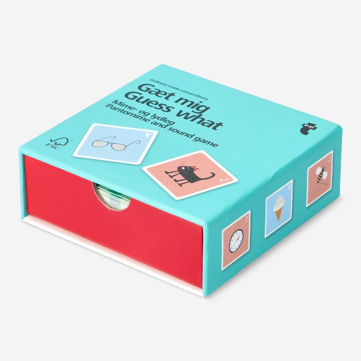 Green Guess What. Pantomime And Sound Game