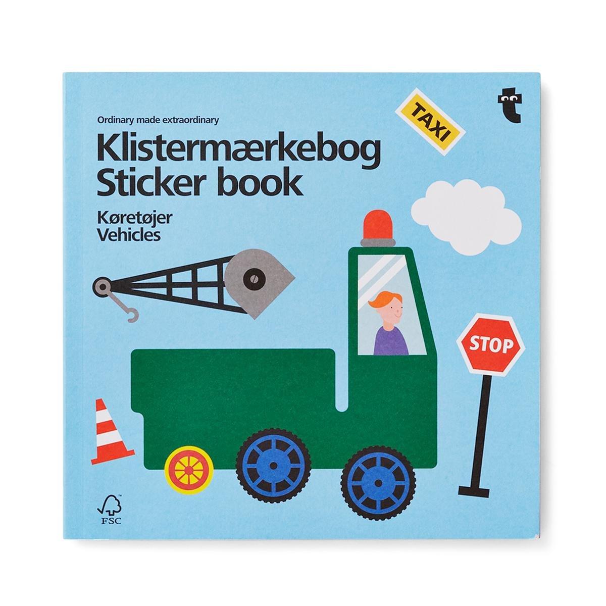 Blue sticker book