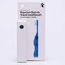 Blue portable toothbrush
