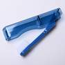 Blue portable toothbrush