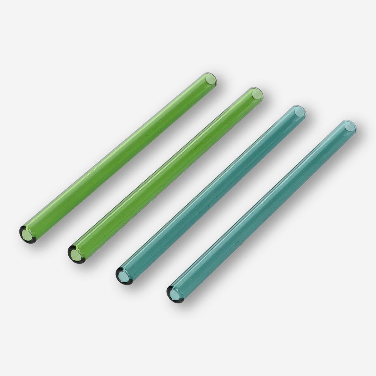 Multicolour glass straws