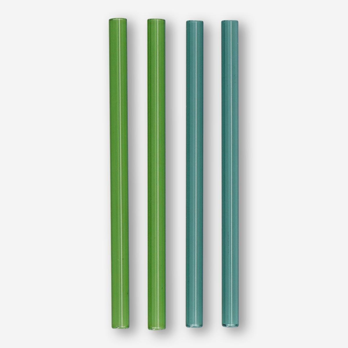 Multicolour glass straws