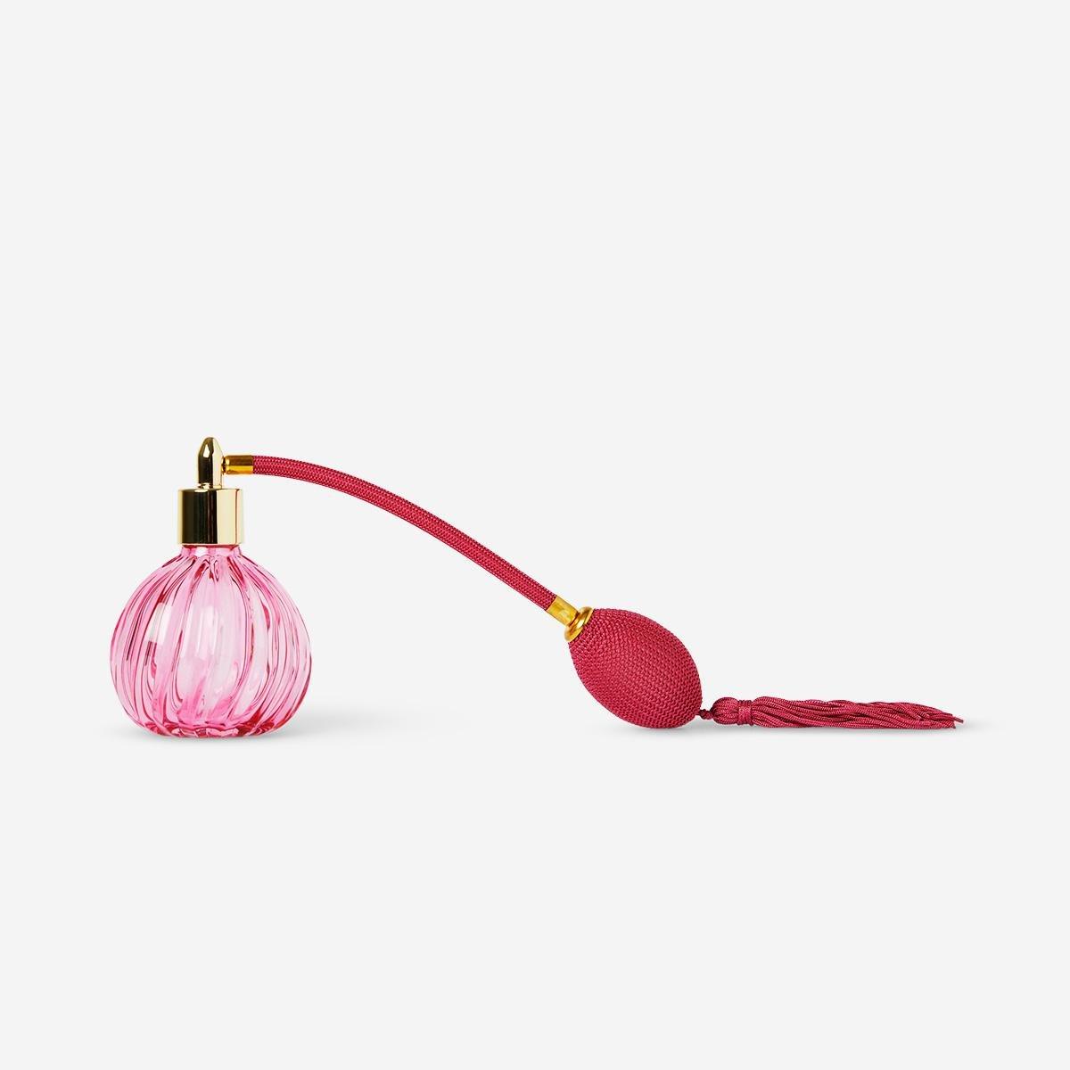 Pink perfume bottle