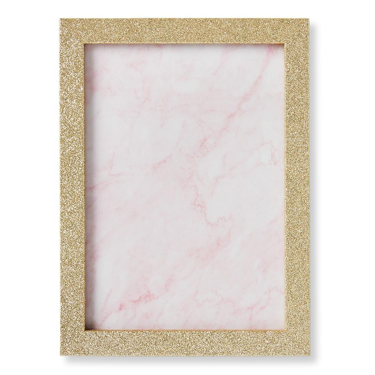 Gold glitter picture frame. a6