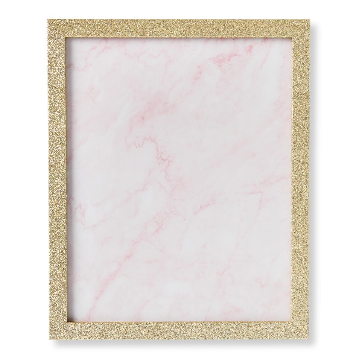 Gold glitter picture frame