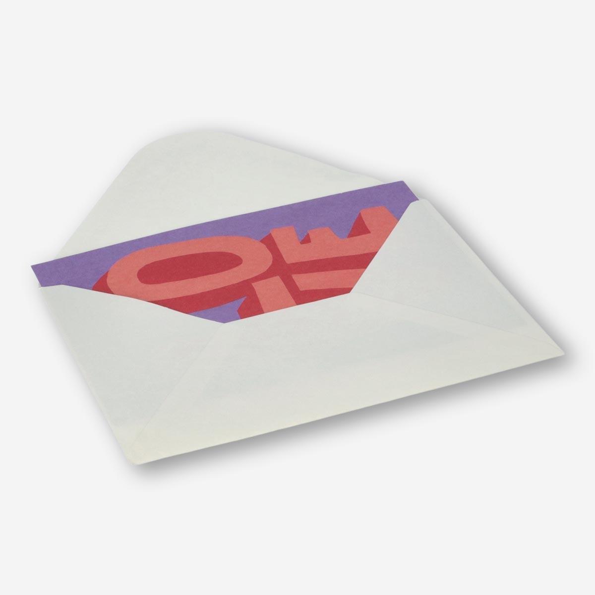 Greeting card with envelope