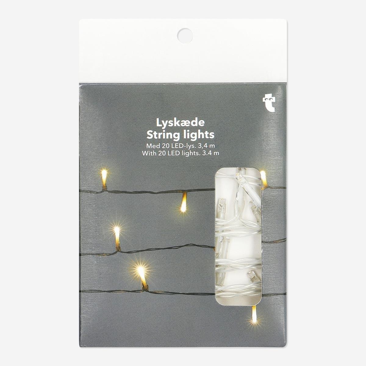 Yellow string lights - 340 cm
