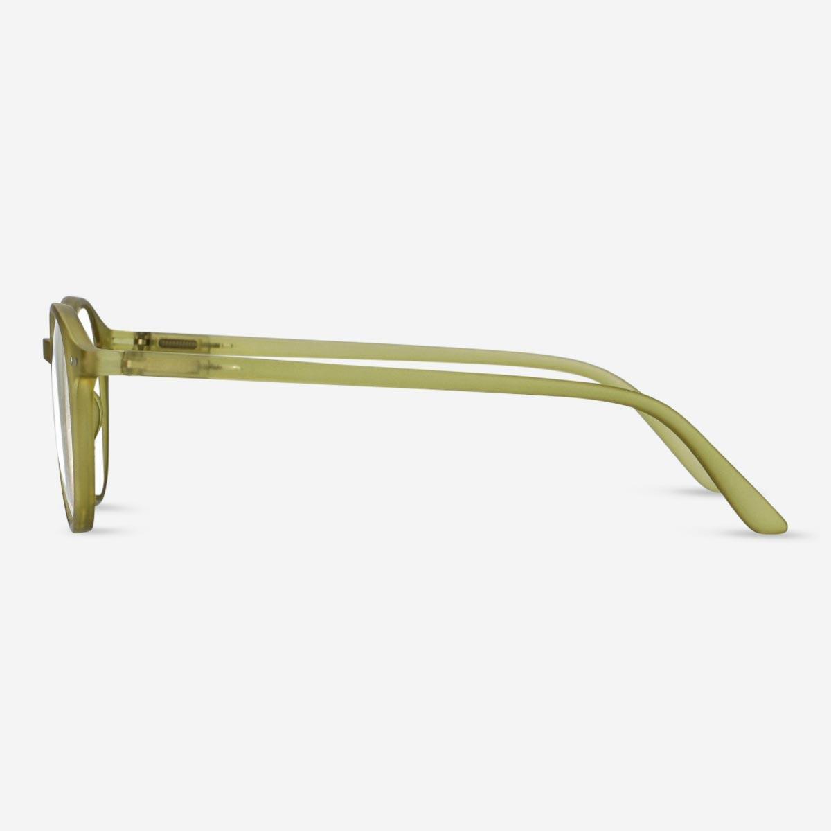 Green reading glasses. + 3.0