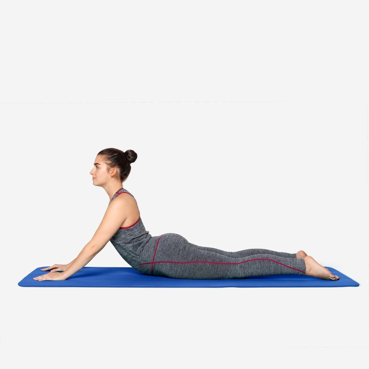 Blue exercise mat