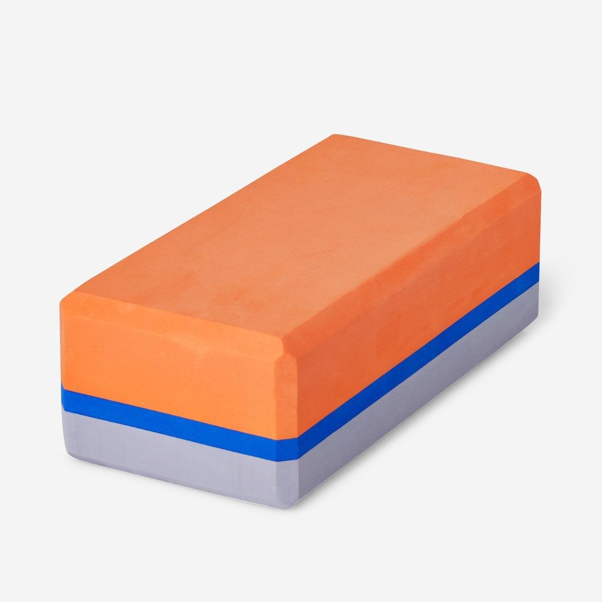 Orange yoga block