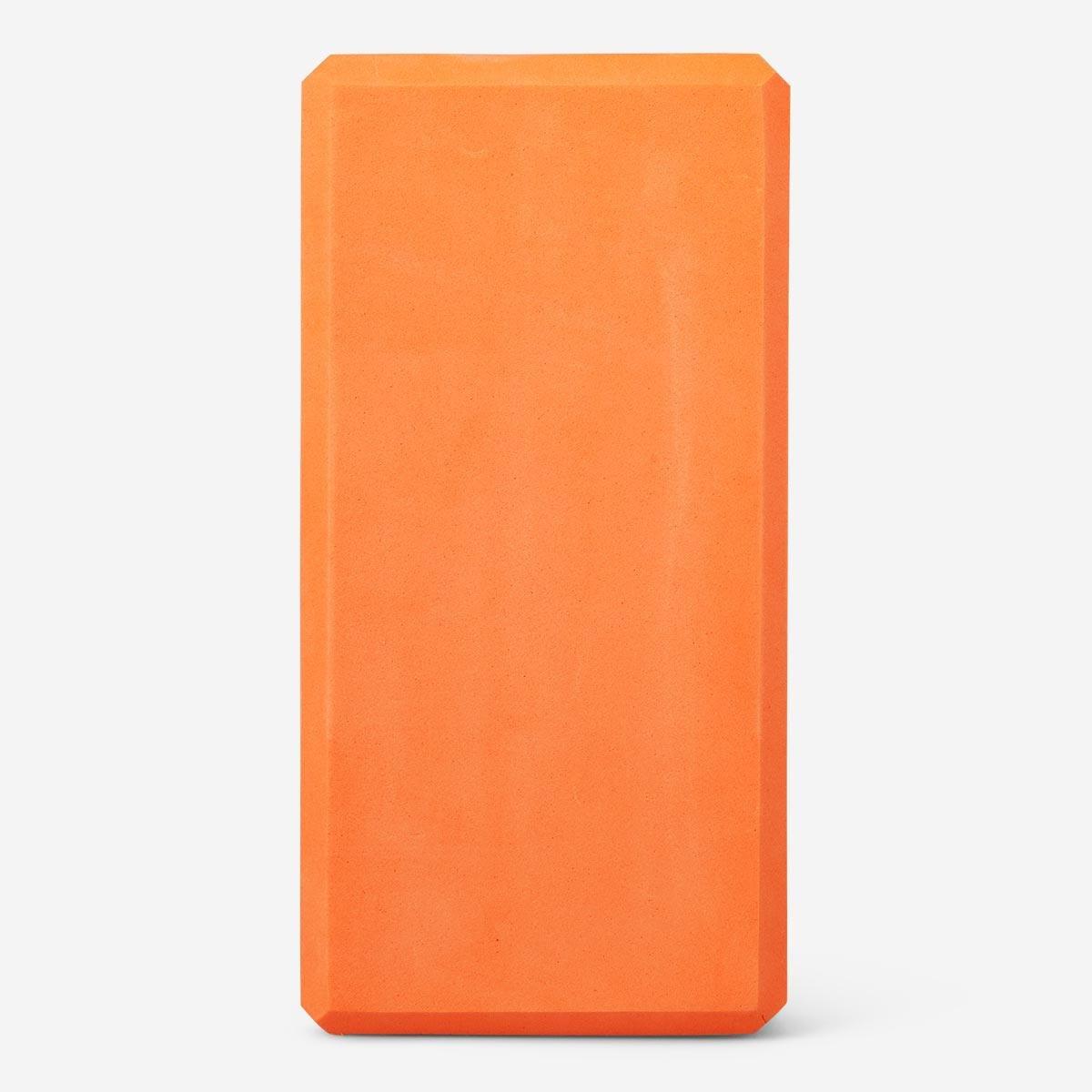 Orange yoga block