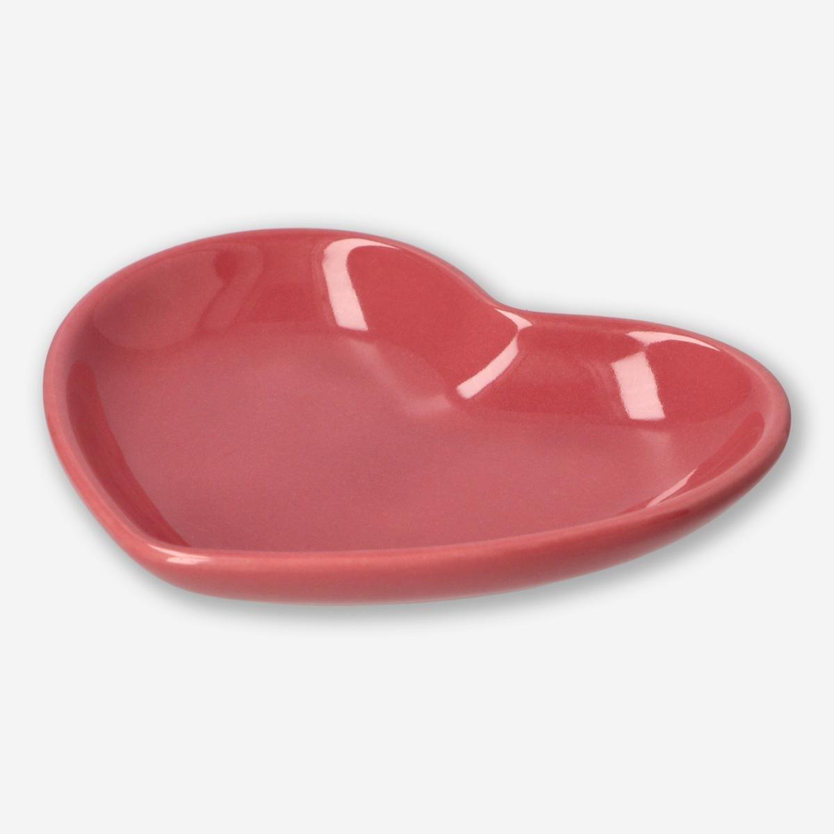 Red ceramic serving dish