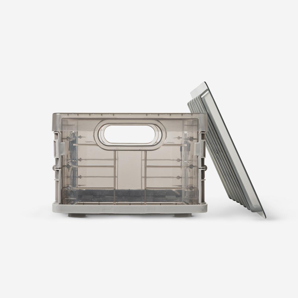 Grey Plastic storage box. foldable