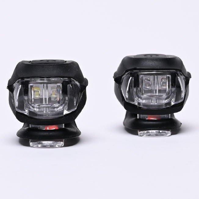 Black bicycle lights. 2 pcs