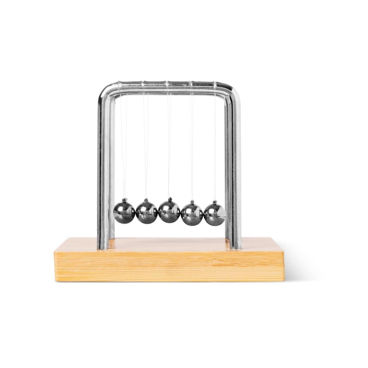 Wooden base newtons cradle