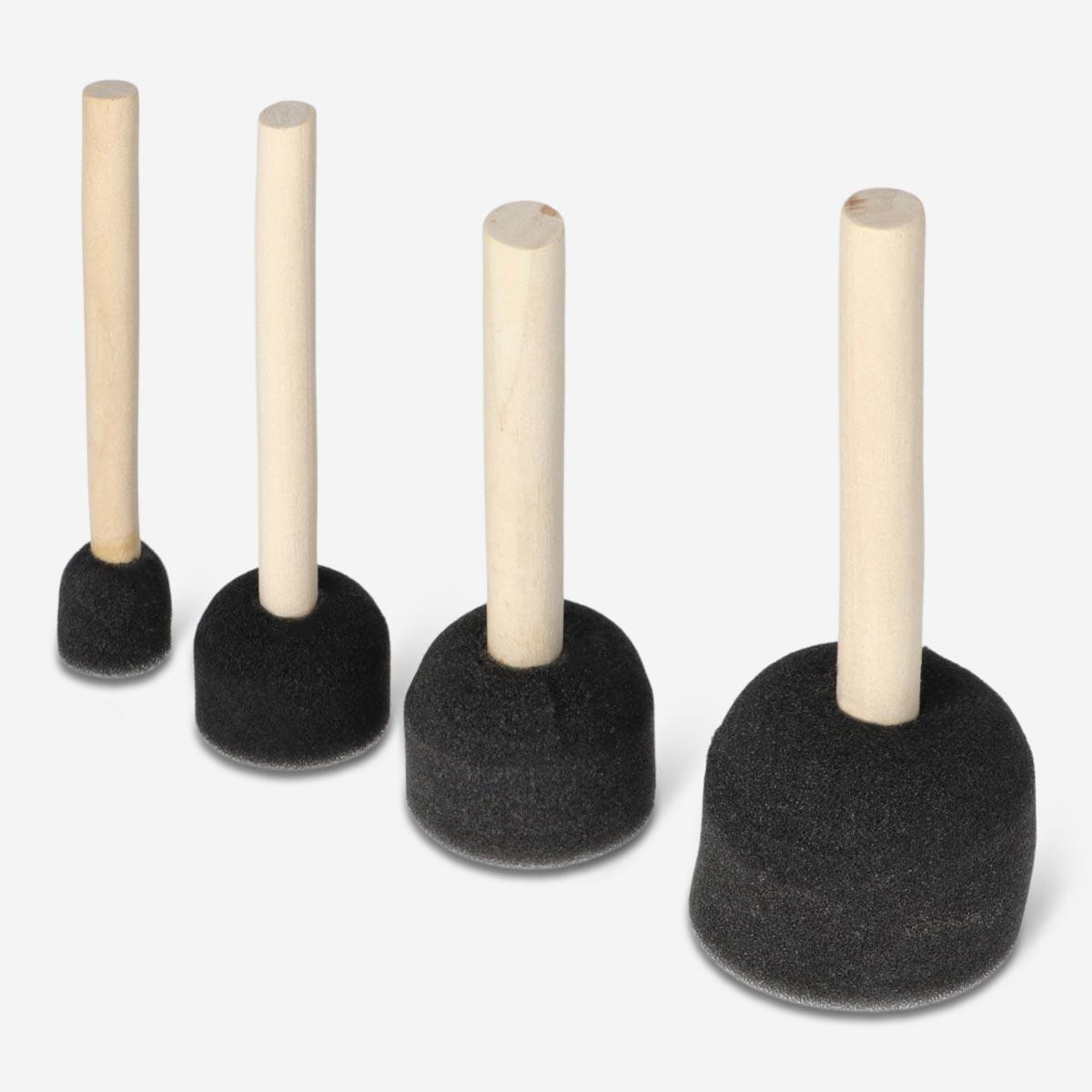 Black sponge brushes
