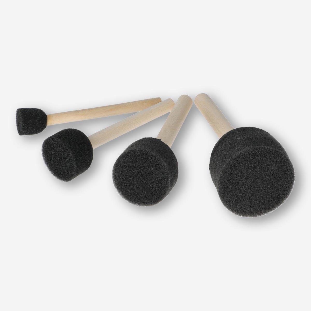Black sponge brushes