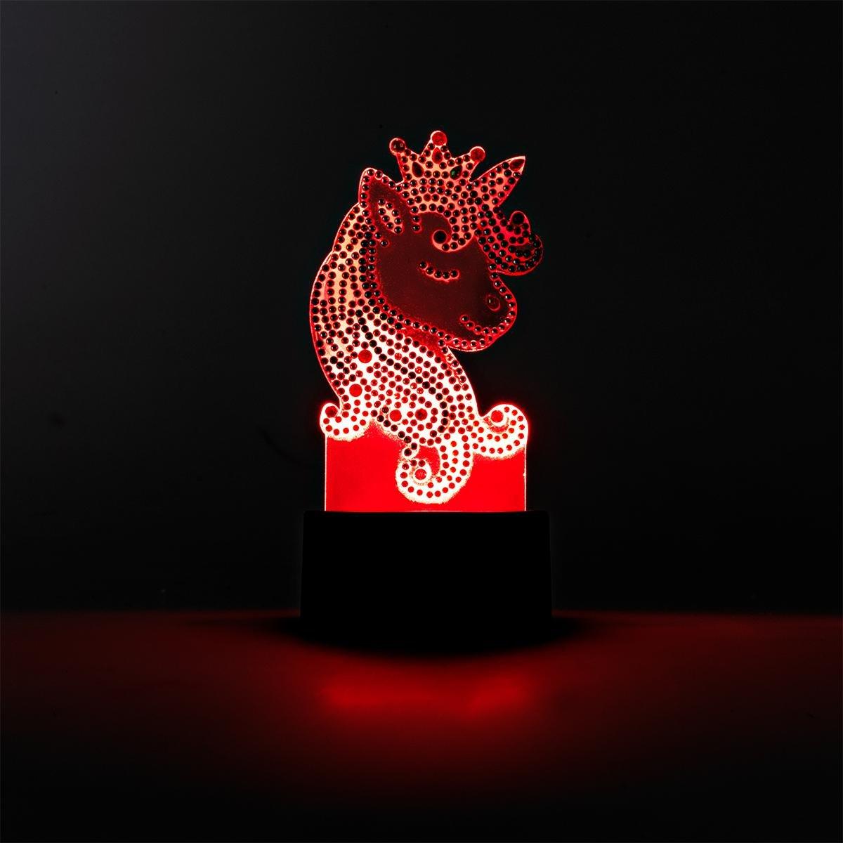 Multicolour unicorn effect lamp