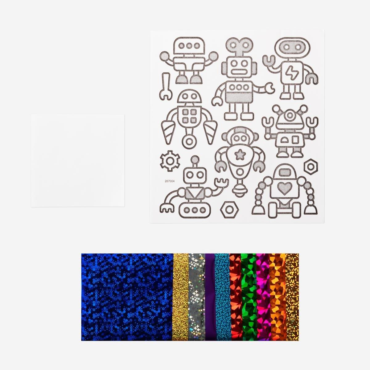 Multicolour make-your-own stickers