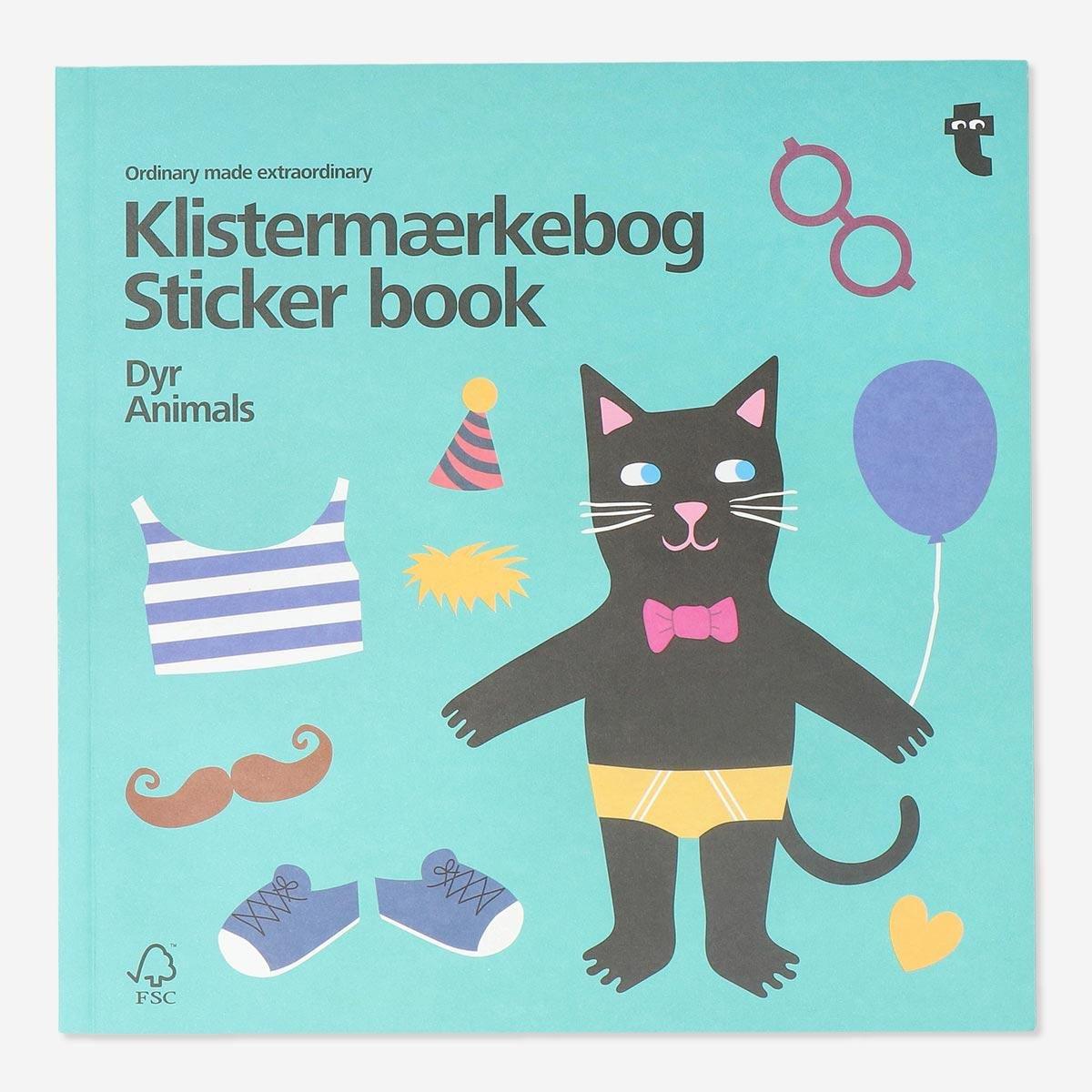 Multicolour animals sticker book