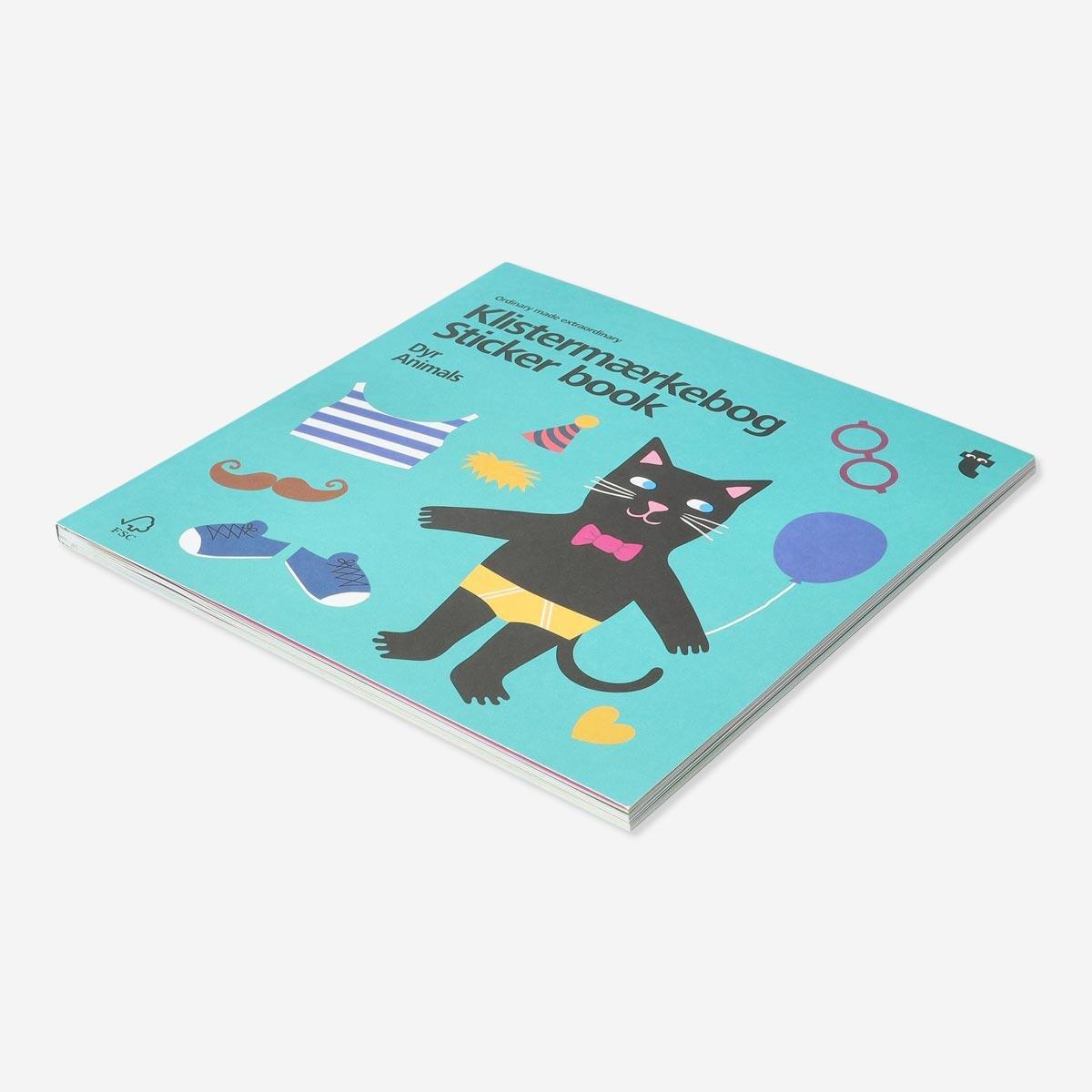 Multicolour animals sticker book