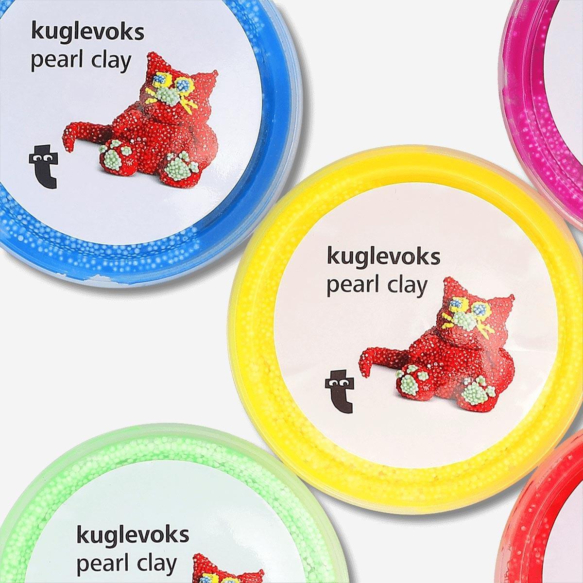 Multicolour pearl clay. 5 pcs