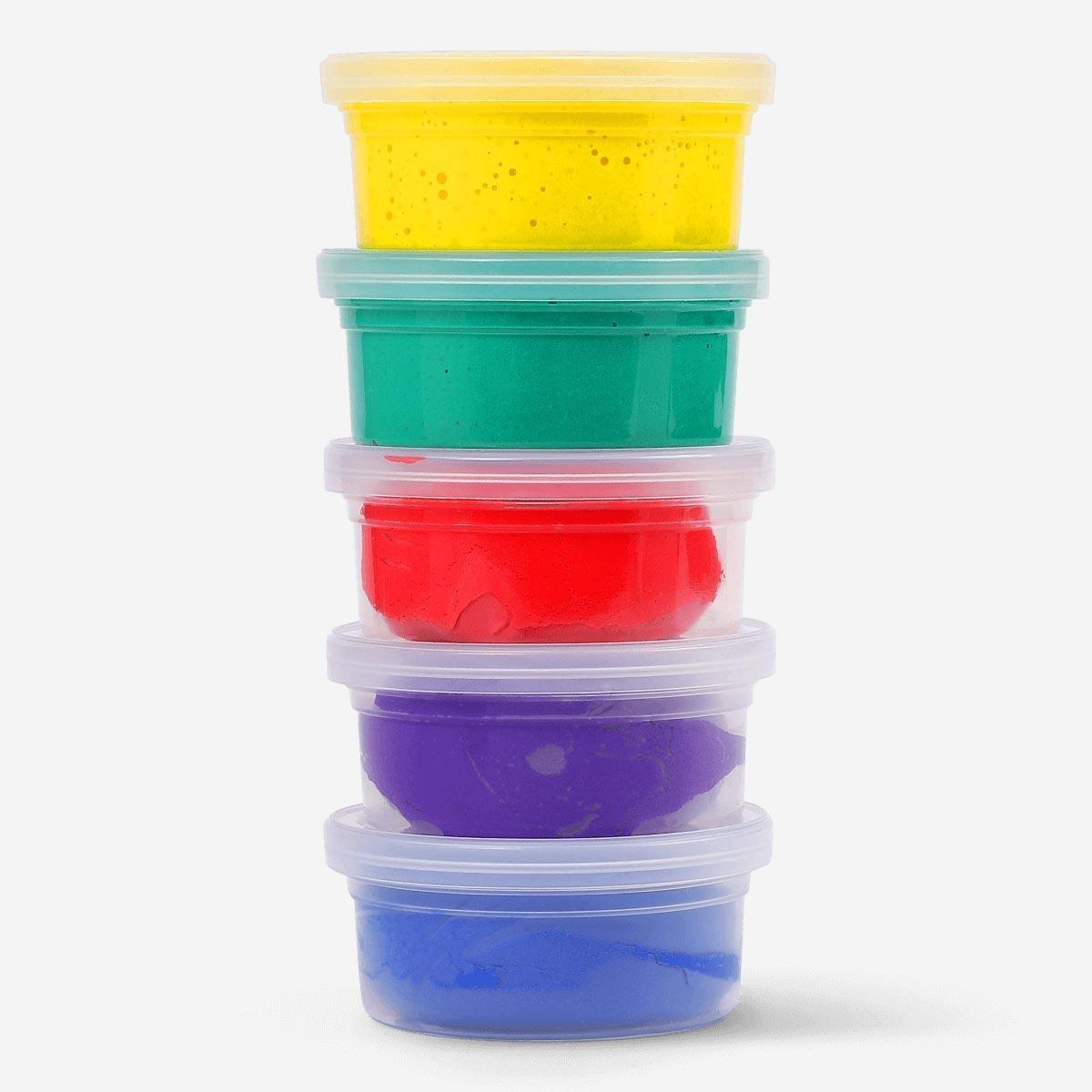 Multicolour light clay. 5 pcs