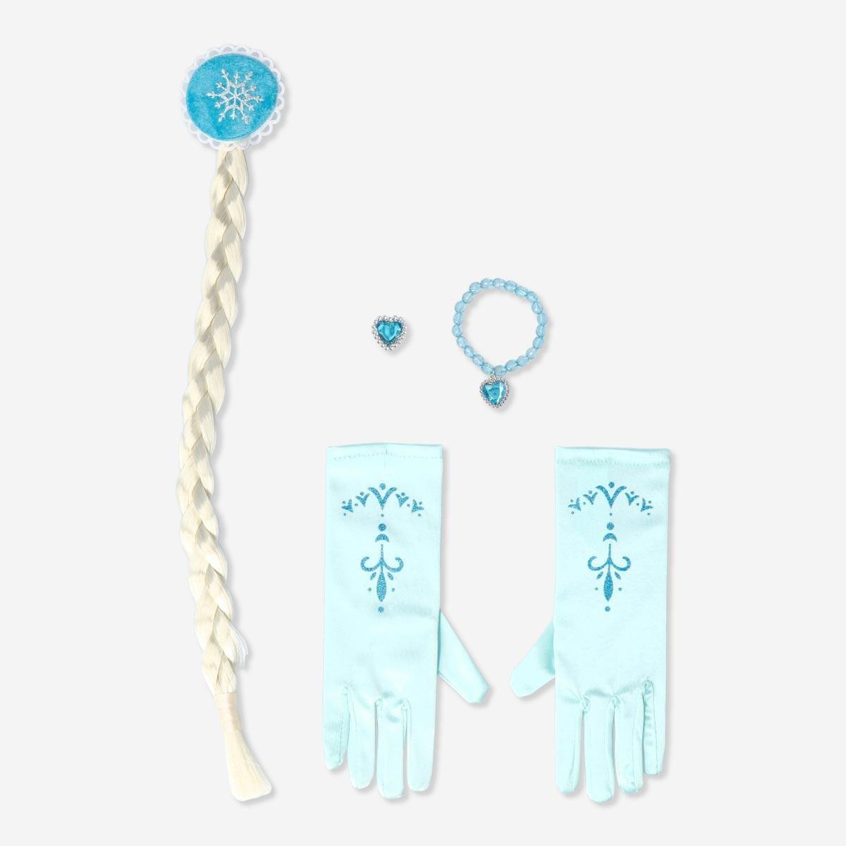 Blue frozen costume accessories set