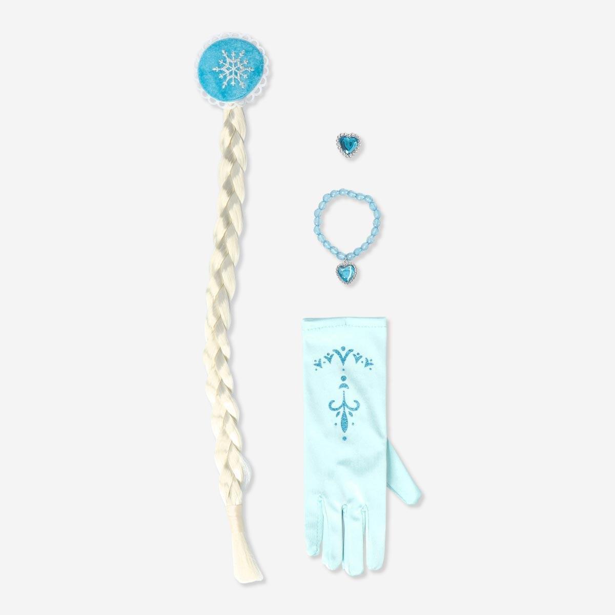 Blue frozen costume accessories set