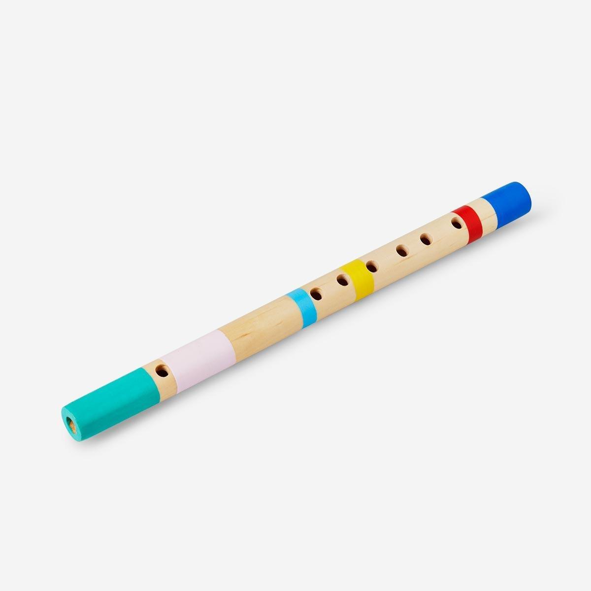 Multicolour wooden flute