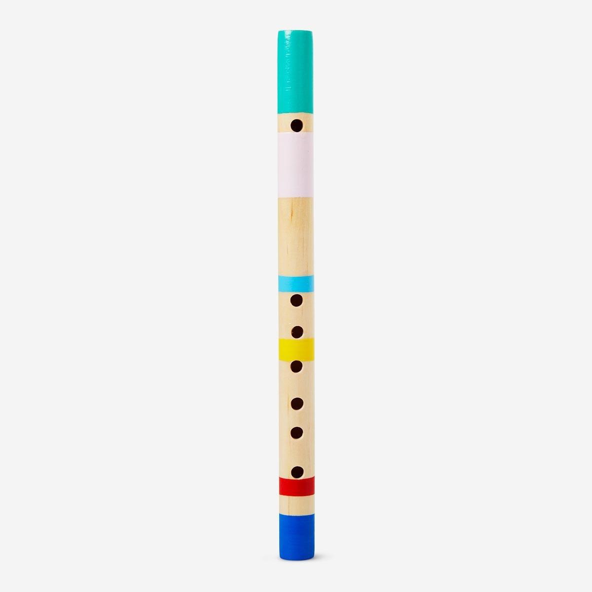 Multicolour wooden flute