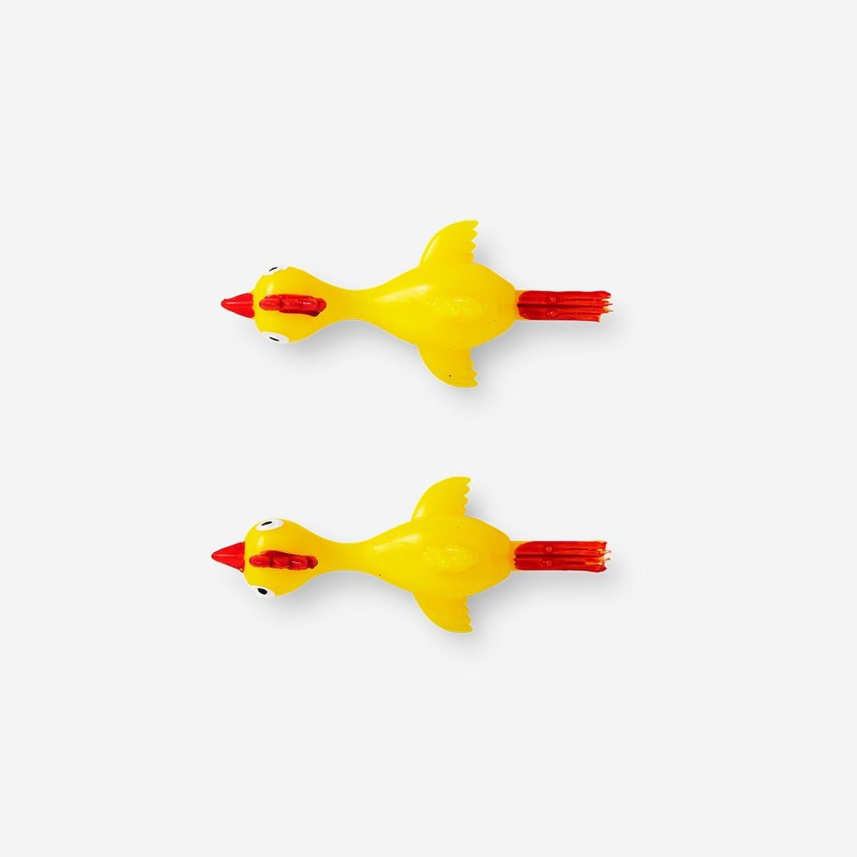 Yellow Shooting Animals. 2 Pcs