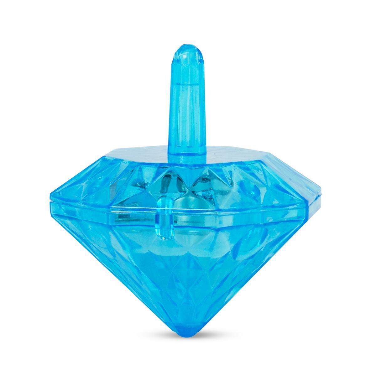 Blue spinning top