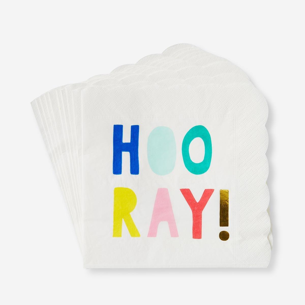 White napkins