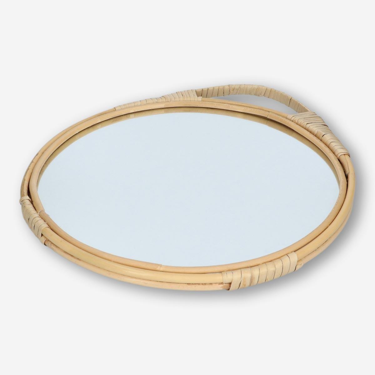 Beige Hanging Mirror