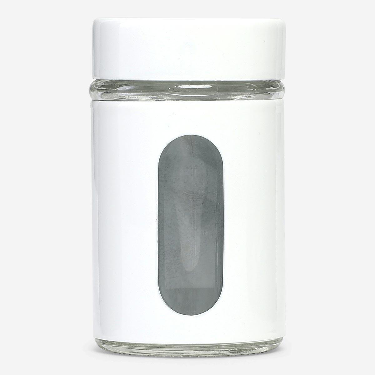 White salt shaker